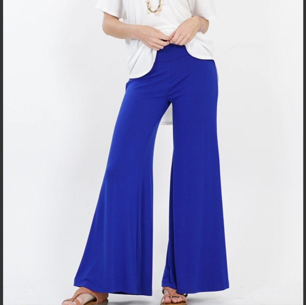 Wide leg palazzo pants  blue